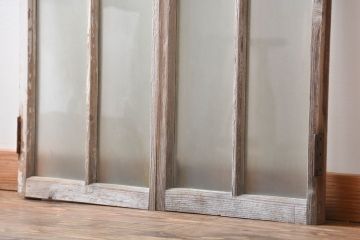 オリジナルペイント　ガラス窓2枚セット