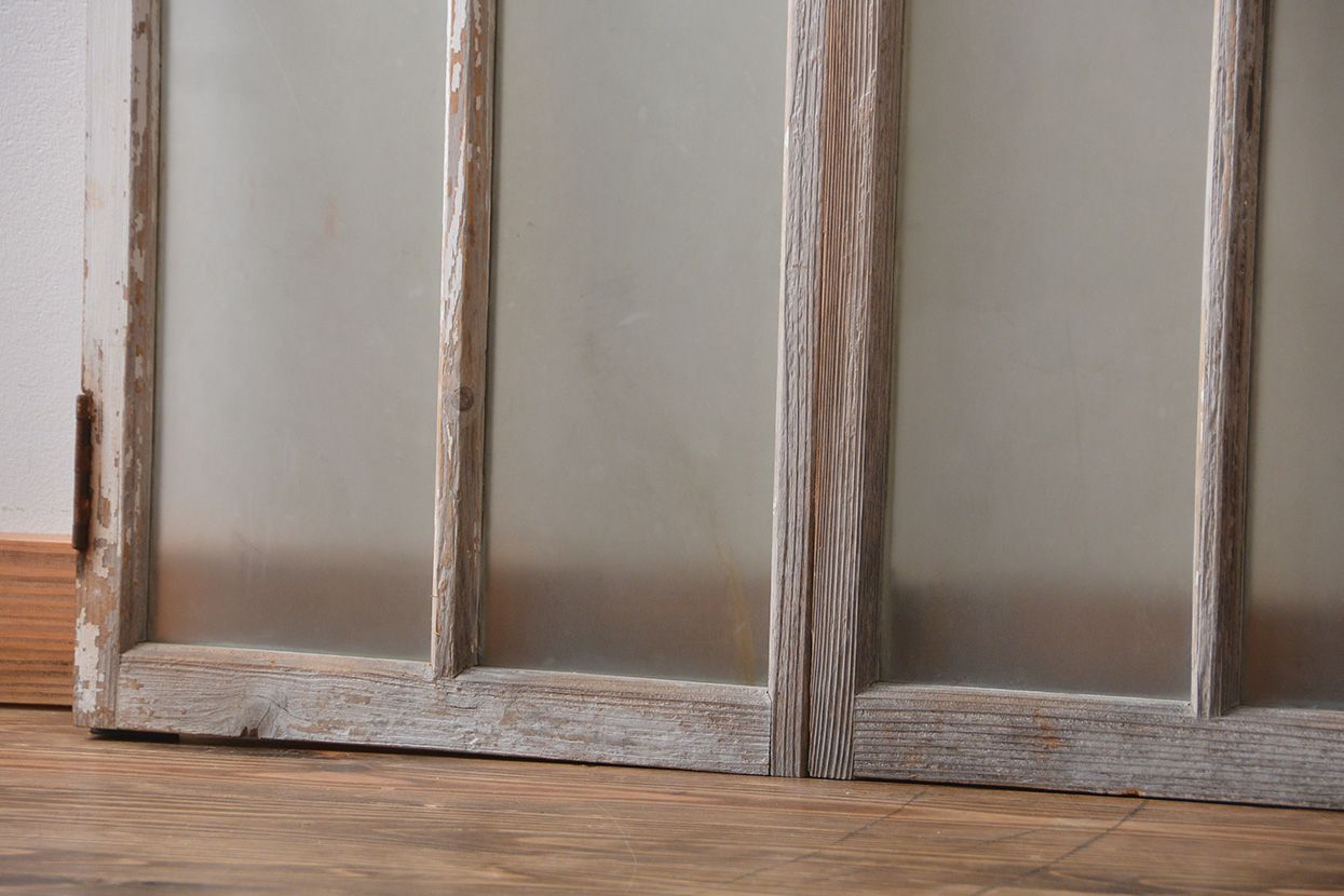 オリジナルペイント　ガラス窓2枚セット