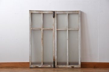 オリジナルペイント　ガラス窓2枚セット