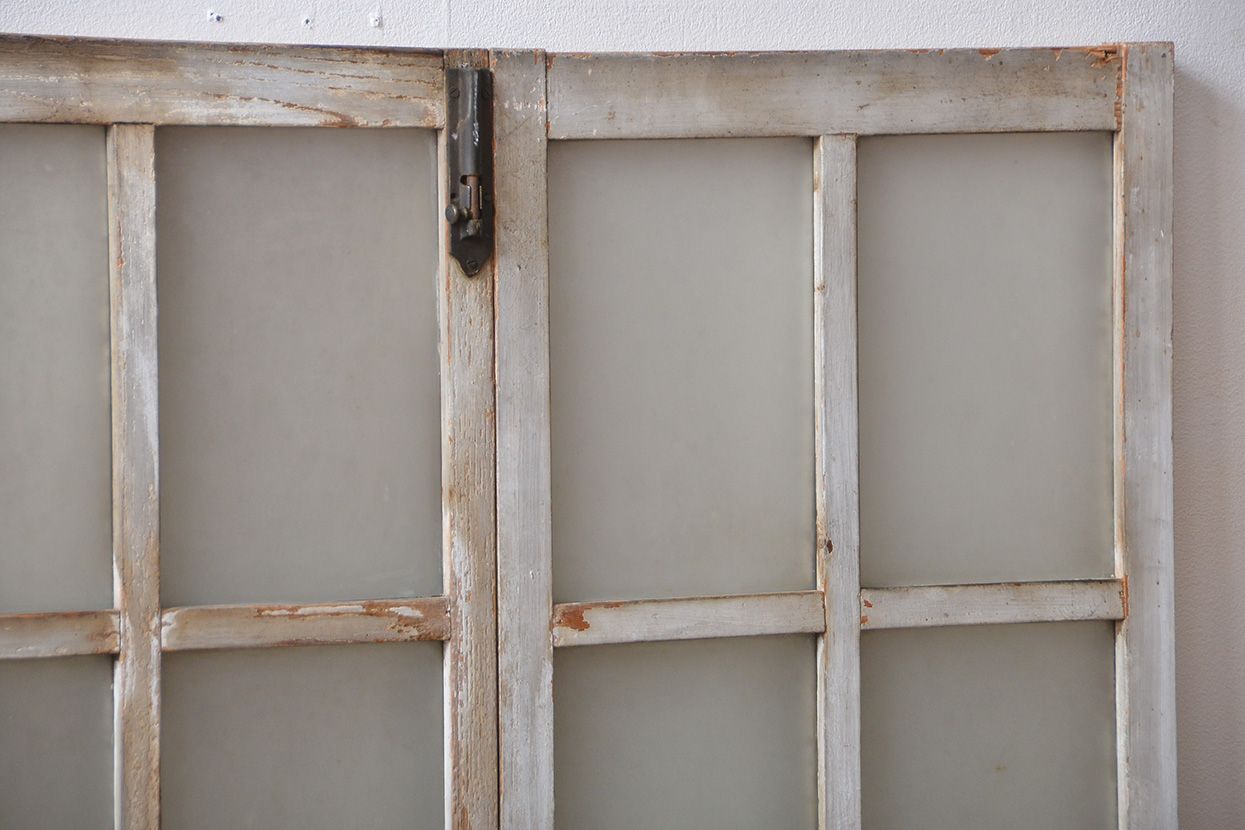 オリジナルペイント　ガラス窓2枚セット