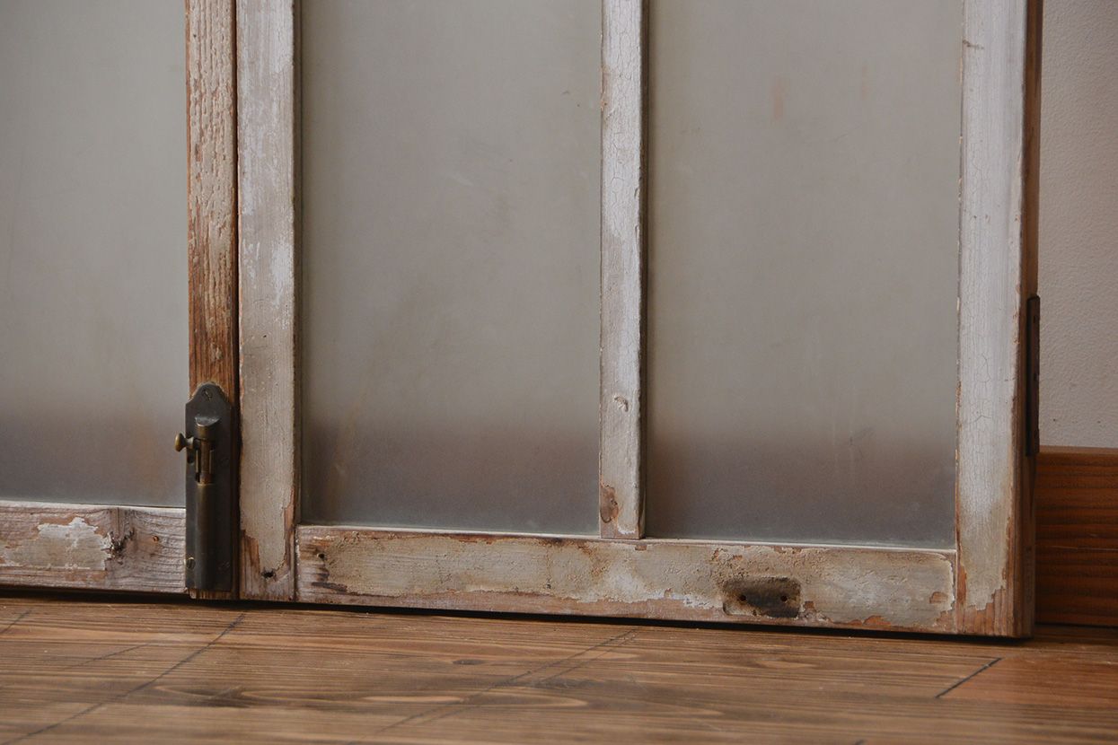 オリジナルペイント　ガラス窓2枚セット