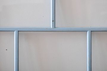 アンティークペイント　ガラス戸四枚セット(窓)