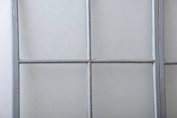 アンティークペイント　ガラス戸2枚セット