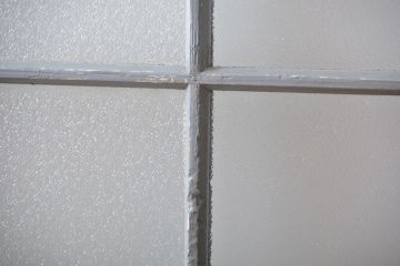 アンティークペイント　ガラス戸2枚セット