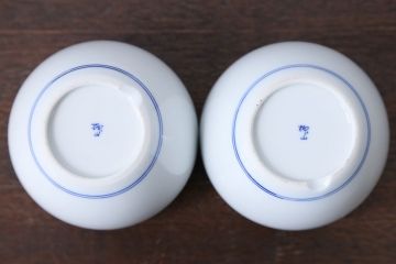 アンティーク雑貨　古い唐木煙草盆1対(火入れ、竹筒)(2)