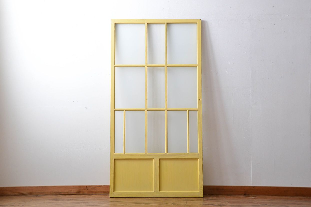 アンティークペイント　ガラス戸