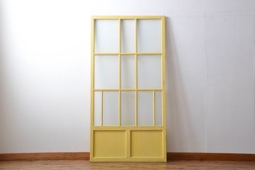 アンティークペイント　ガラス戸