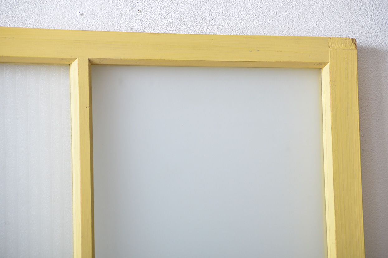 アンティークペイント　ガラス戸