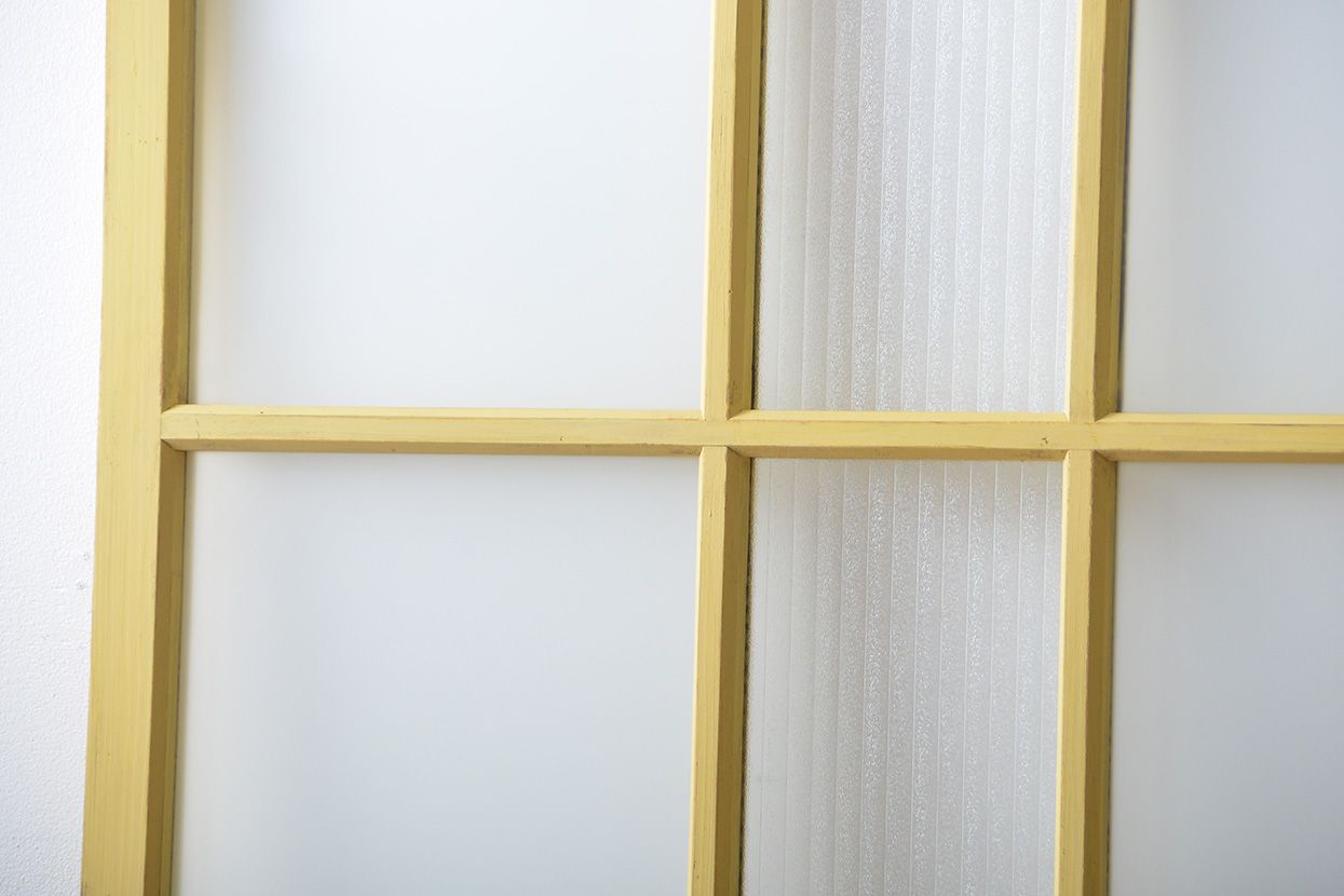 アンティークペイント　ガラス戸