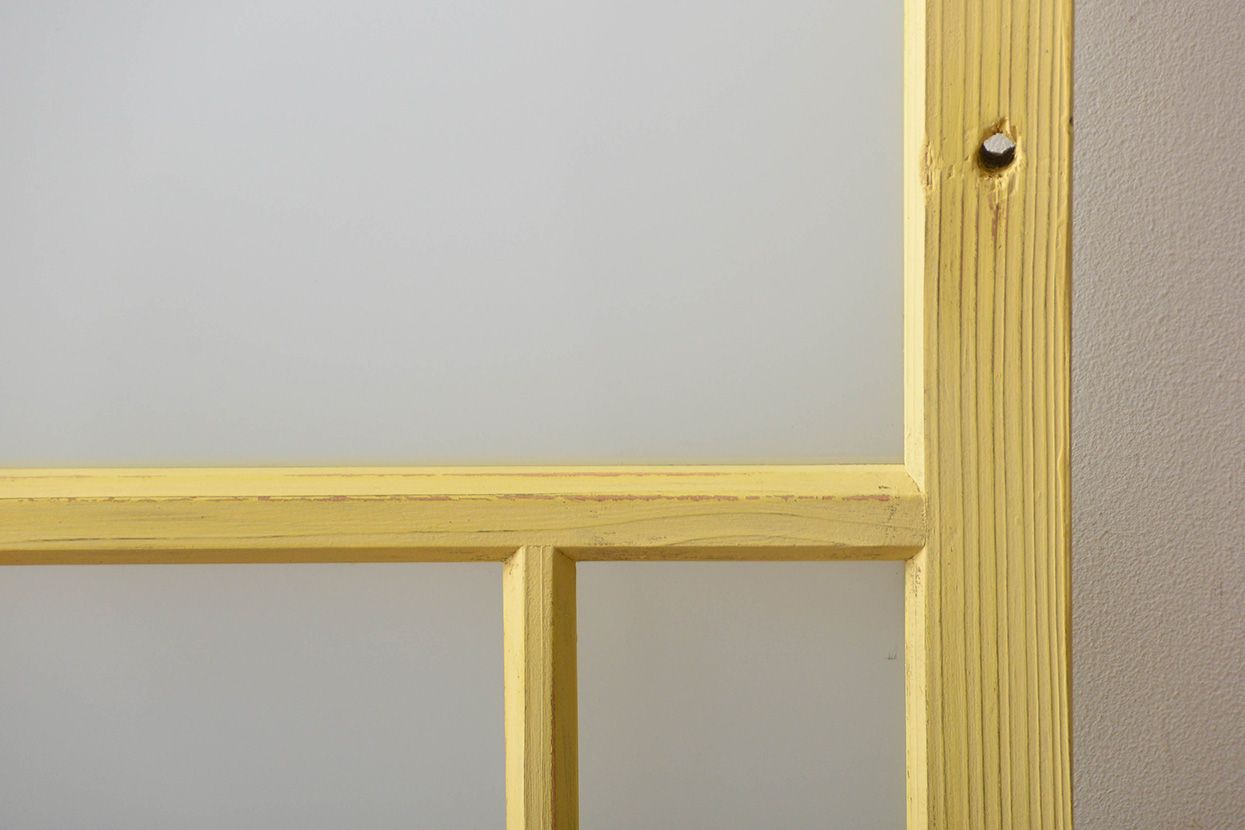 アンティークペイント　ガラス戸