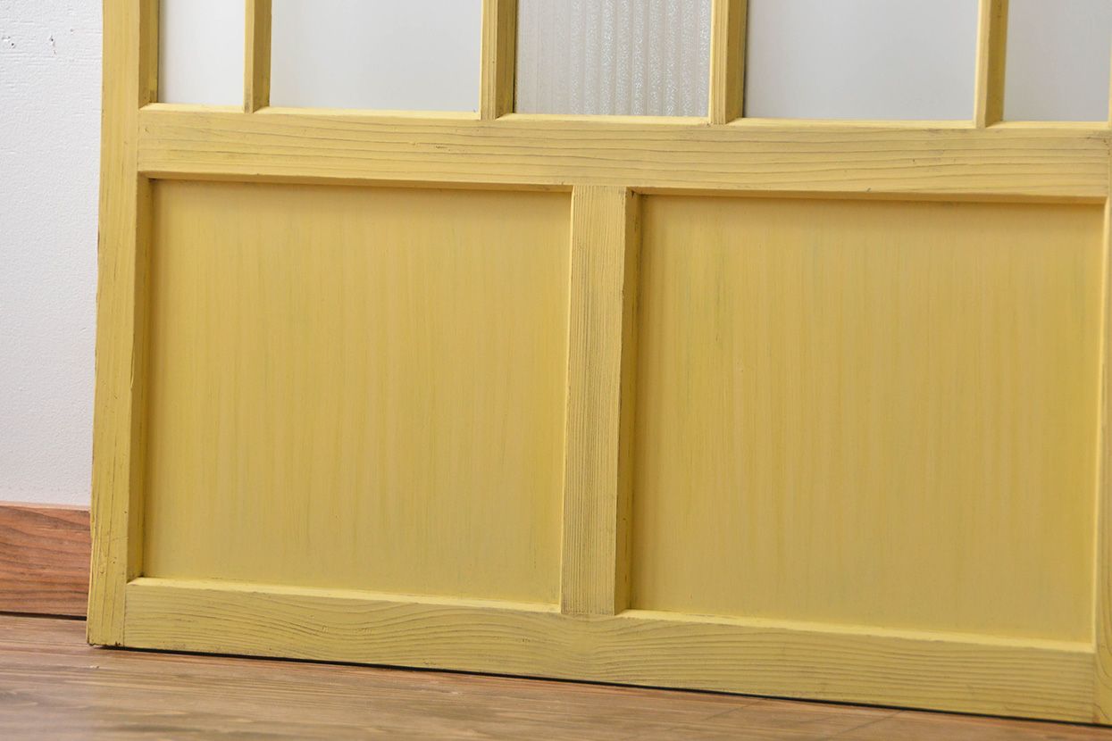 アンティークペイント　ガラス戸