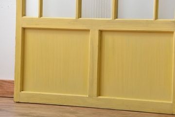 アンティークペイント　ガラス戸