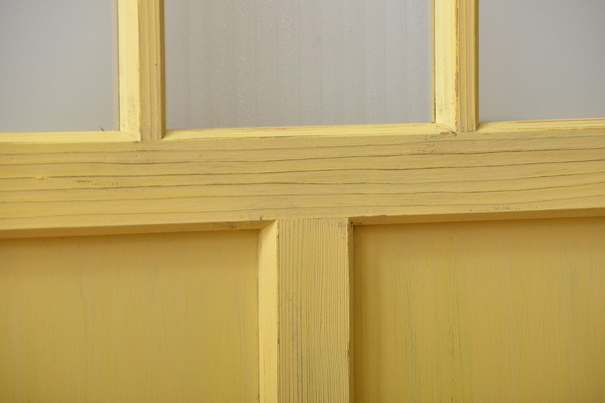 アンティークペイント　ガラス戸