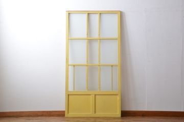 アンティークペイント　ガラス戸