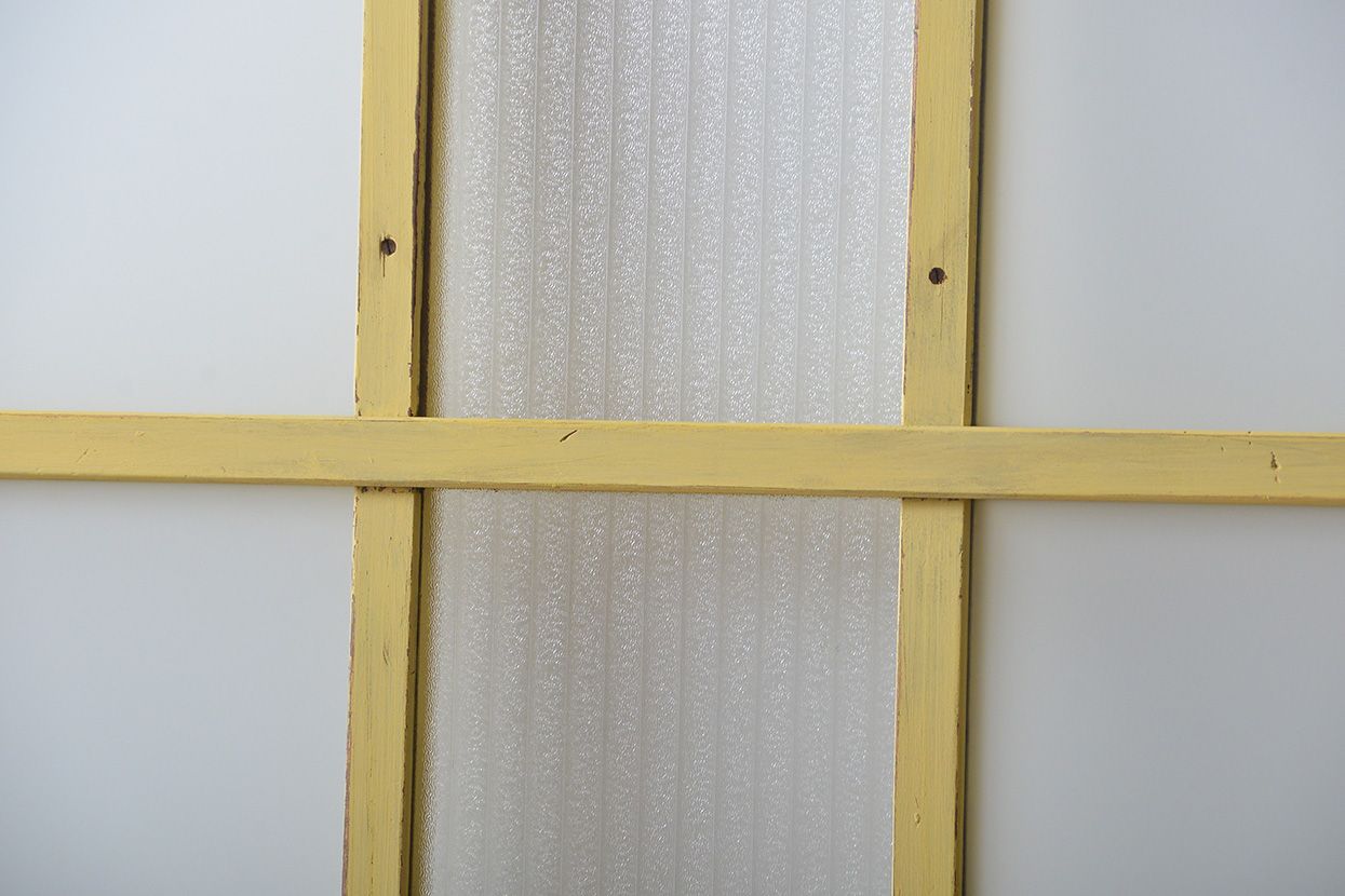 アンティークペイント　ガラス戸