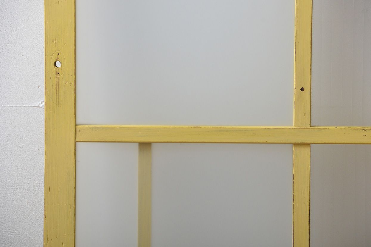 アンティークペイント　ガラス戸