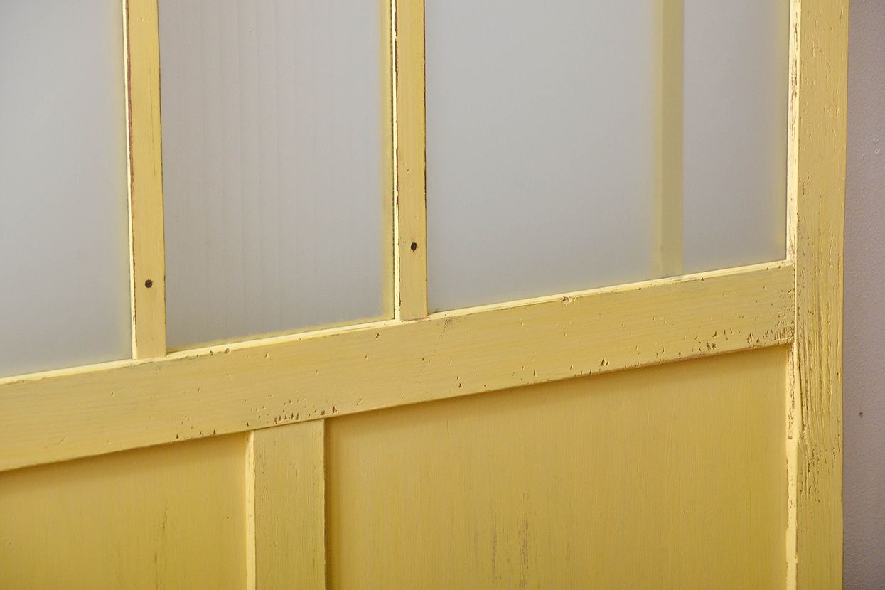 アンティークペイント　ガラス戸