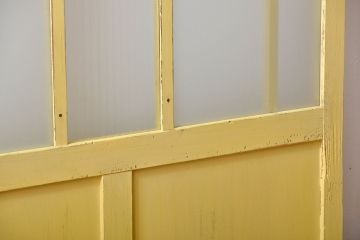 アンティークペイント　ガラス戸