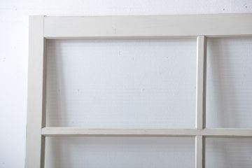 アンティーク建具　ペイント　大きなガラス戸1枚　(R-015631)