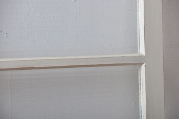 アンティーク建具　ペイント　大きなガラス戸1枚　(R-015631)
