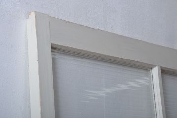 アンティーク建具　ペイント　大きなガラス戸1枚　(R-015631)