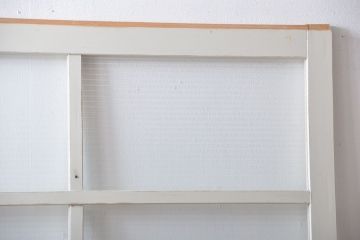 アンティーク建具　ペイント　大きなガラス戸1枚　(R-015631)