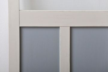 アンティーク建具　ペイント　大きなガラス戸1枚　(R-015631)