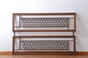 古民具・骨董　組子欄間2枚セット