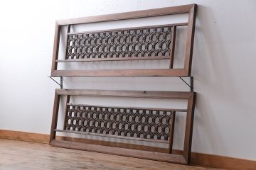 古民具・骨董　組子欄間2枚セット