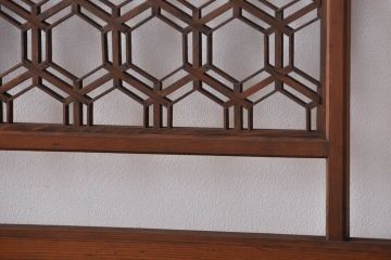 古民具・骨董　組子欄間2枚セット
