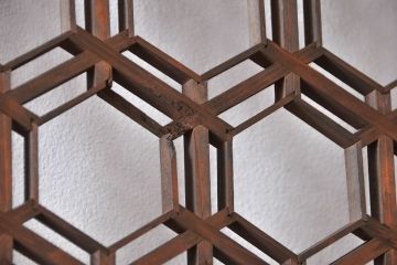 古民具・骨董　組子欄間2枚セット