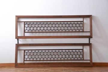 古民具・骨董　組子欄間2枚セット