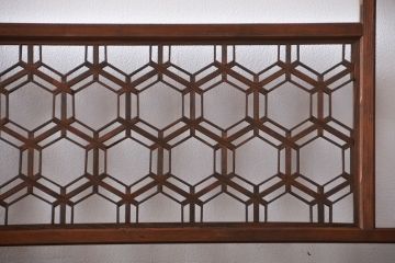 古民具・骨董　組子欄間2枚セット