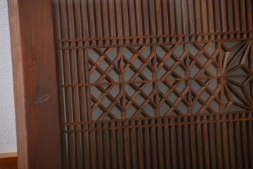 古民具・骨董　ガラス入り欄間(1)