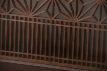 古民具・骨董　ガラス入り欄間(1)