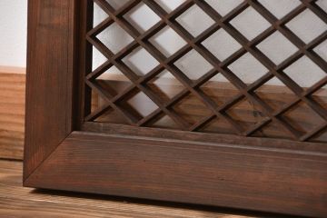 古民具・骨董　ガラス入り欄間(2)