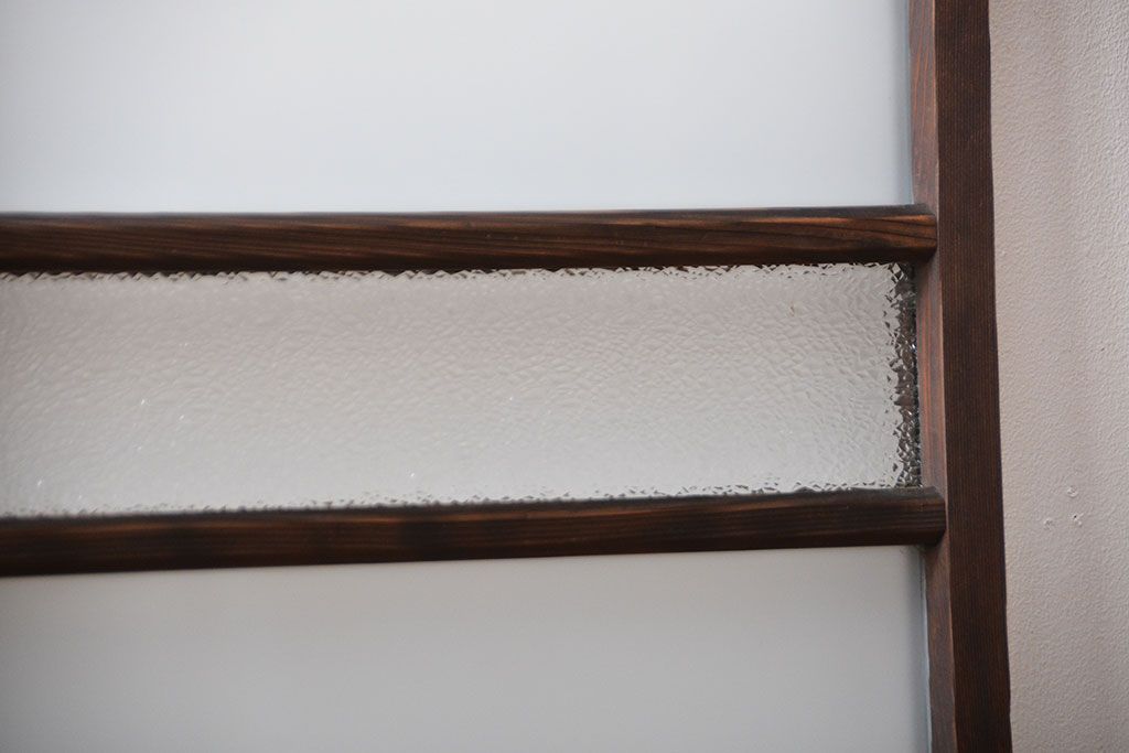 昭和レトロ　ガラス戸2枚(窓)