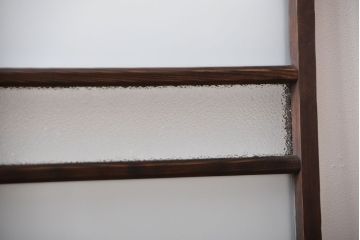 昭和レトロ　ガラス戸2枚(窓)