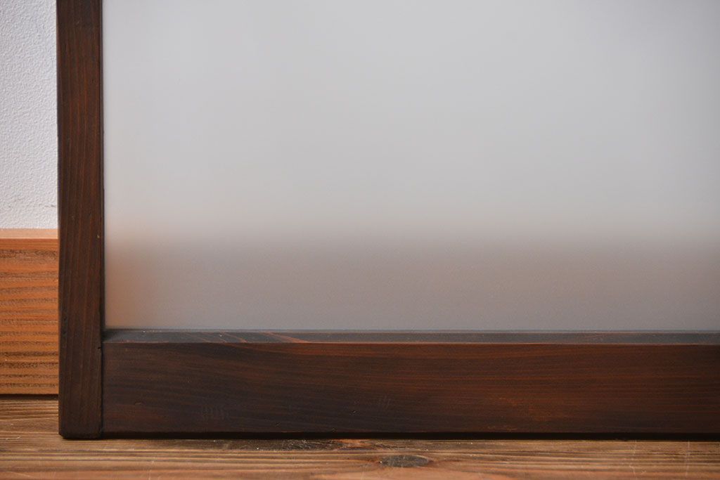 昭和レトロ　ガラス戸2枚(窓)