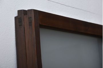 昭和レトロ　ガラス戸2枚(窓)