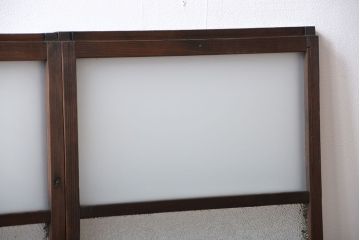 昭和レトロ　ガラス戸2枚(窓)