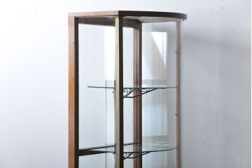 アンティーク家具　アンティーク　カーブガラスショーケース