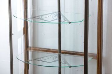 アンティーク家具　アンティーク　カーブガラスショーケース