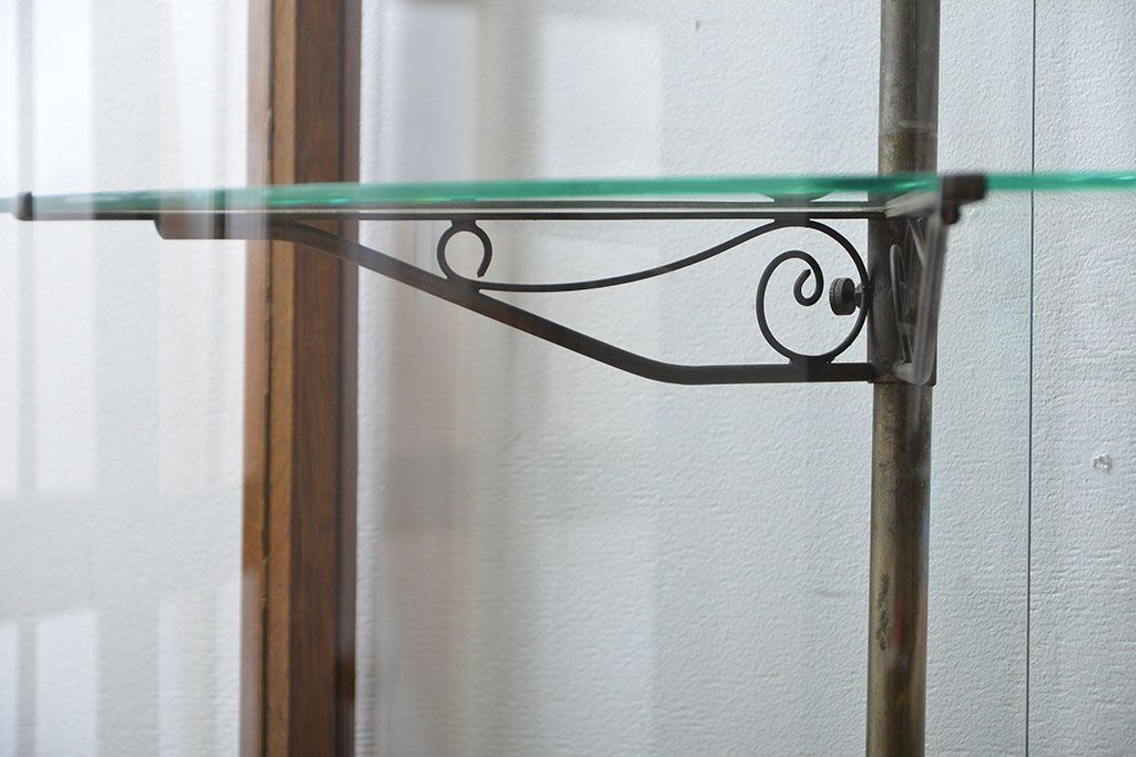 アンティーク家具　アンティーク　カーブガラスショーケース