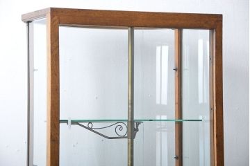 アンティーク家具　アンティーク　カーブガラスショーケース