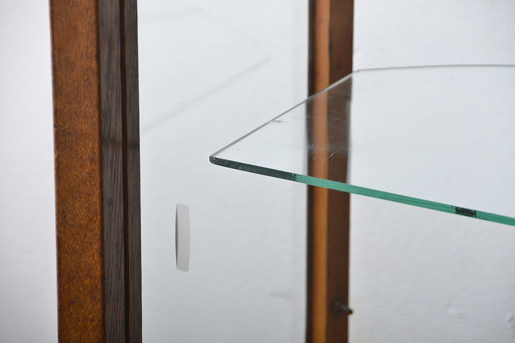 アンティーク家具　アンティーク　カーブガラスショーケース