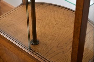 アンティーク家具　アンティーク　カーブガラスショーケース