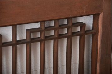 古民具・骨董　ガラス付き組子書院戸4枚セット