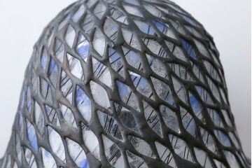 中古　ステンドグラステーブルスタンド照明(定価約10万円)