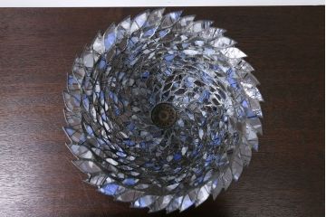 中古　ステンドグラステーブルスタンド照明(定価約10万円)